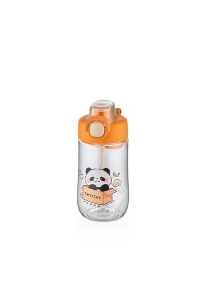 Shotay Çocuk Su Matarası Tritan Panda 500Ml Turuncu