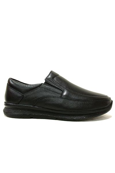 Fancy Black Laceless Anatomical Comfort Men's Shoes