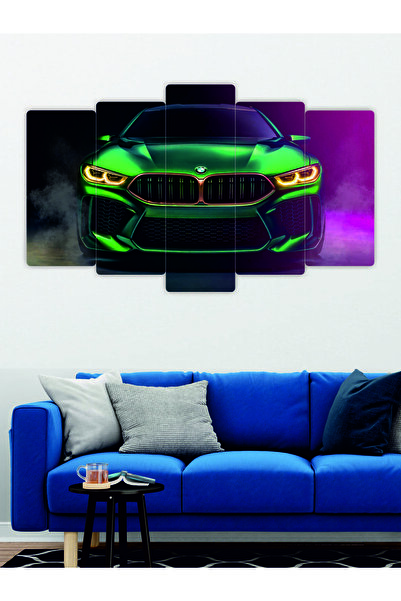 fabriflow exclusive Yeşil Bmw M Yarış Arabası Dekoratif Sportif ev iş yeri Of...