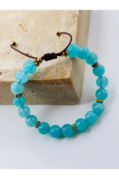 By Song Aksesuar Turquoise Ceyt Natural Stone Bracelet