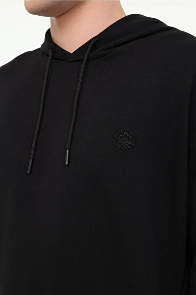 lumberjack Mb Sn73 Hoodie 5fx Μαύρο ανδρικό φούτερ