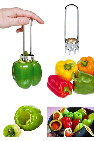 STOREMAX Lvnmblya Home Metal Stuffed Pepper Corer: Durable Stainless Steel Kitchen Tool Shop Deesin