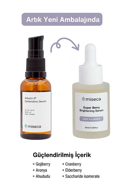 miseca Super Berry Revitalizing and Tone Equalizing Serum 30 ml |   Arbutin Vitamin C