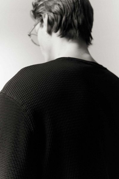 H&M Waffled jersey top