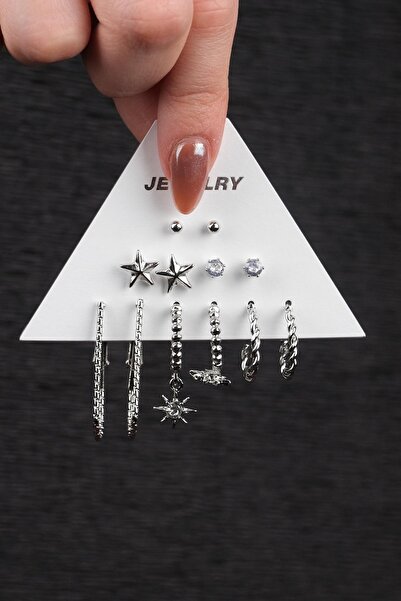 Jack Ferrero KADIN ÇOKLU KÜPE SETİ ALTIN KAPLAMA