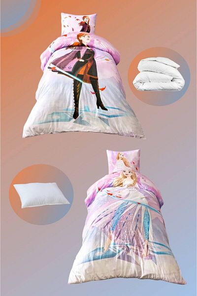 Taç Disney Frozen Licensed Duet Personality Duvet Cover + Quilt + Pillow