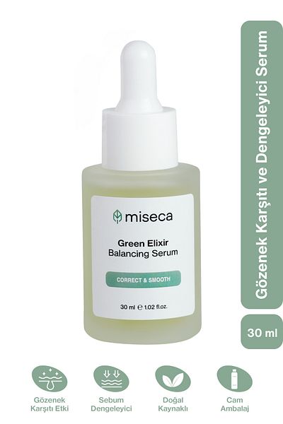 miseca Green Elixir Anti-Pore and Balancing Serum 30 ml |   Niacinamide Green Tea