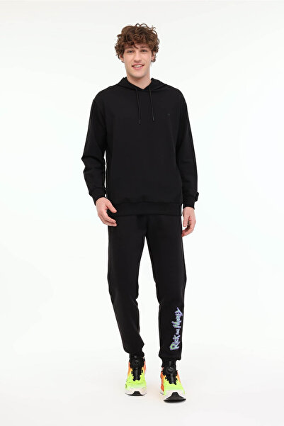 lumberjack Mb Sn73 Hoodie 5fx Μαύρο ανδρικό φούτερ