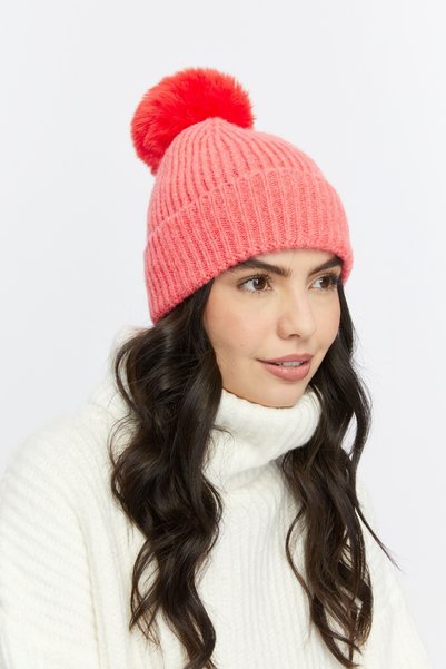 SOFT AKSESUAR PONPONED BEANIE