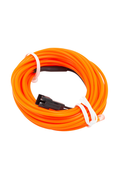 Powermaster 5 Metre 5 Volt USB Adaptörlü Neon Oranj İp Aydınlatma PM-6084