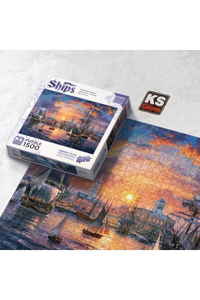 STOREMAX Jvnnshop Games 1500 Piece Charleston Harbor Puzzle 646268