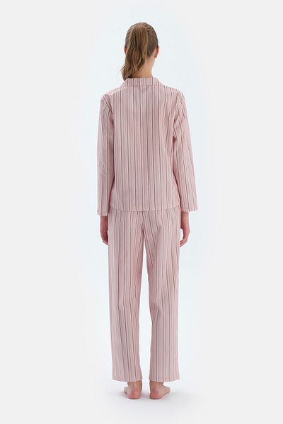 Dagi Light Pink Striped Woven Shirt
