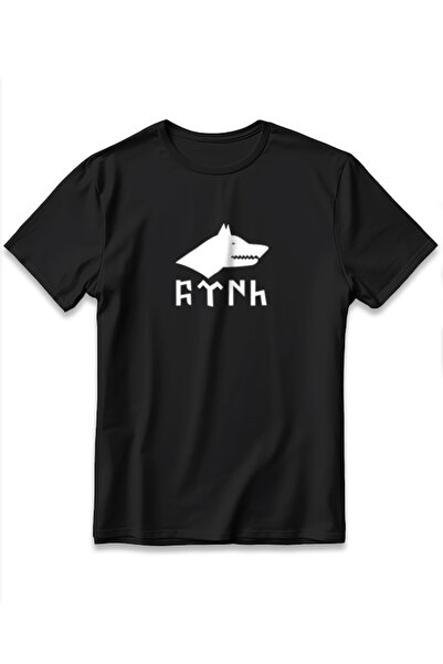 EZG Business Μπλουζάκι με στάμπα Göktürk Kurt Model, 100% βαμβακερό, με χοντρ...