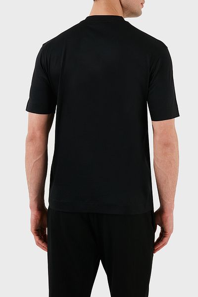 Emporio Armani Men's Crew Neck Cotton t Shirt - Logo Embroidered, Regular Fit Em 001033   Af1001