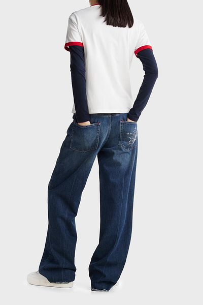 Tommy Jeans Relaxed Fit Cotton Crew Neck T-Shirt Logo Printed Dw0Dw19449