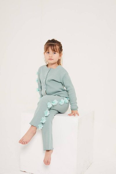 le petit sole Stripe Floral Camisole Set