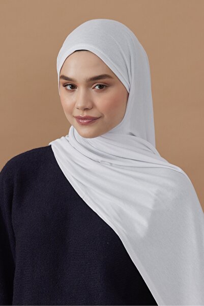 Modakaşmir Penye Şal beyaz Rengi