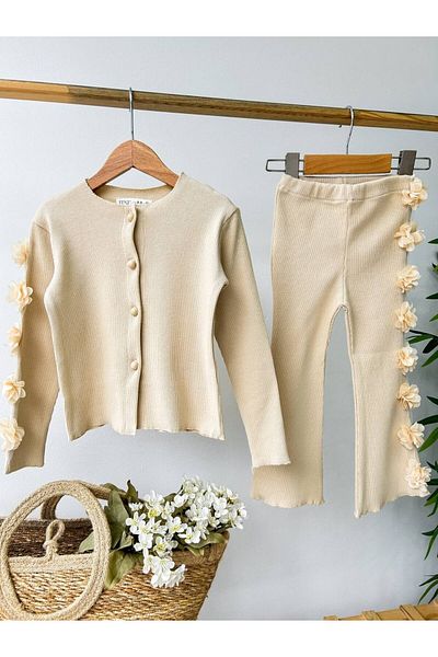 le petit sole Stripe Floral Camisole Set