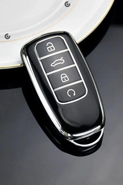 bigkey Chery Tiggo Uyumlu 8 Pro Omoda 5 Tiggo 7 Avantgarde Anahtar Kılıfı Siy...