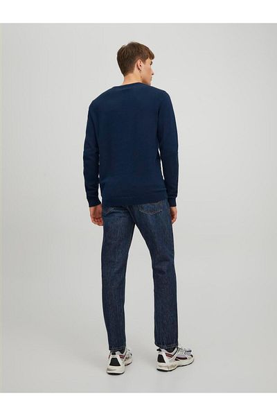 Jack & Jones سترة جاك جونز للرجال بياقة دائرية 12137190