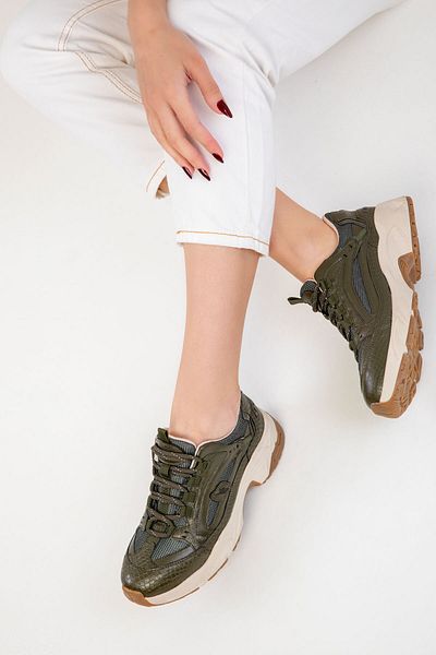 SOHO Khaki Damen Sneaker 20269