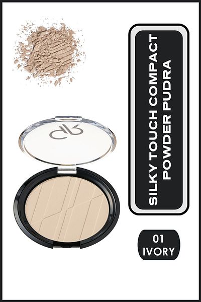 Golden Rose Silky Touch Compact Powder No: 01 Ivory - Sıkıştırılmış Pudra