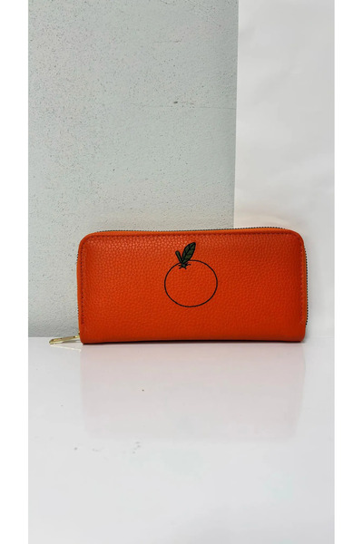 Pelit Collection Жіночий гаманець з помаранчевим апельсиновим мотивом