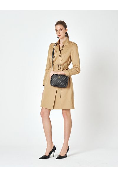 Pierre Cardin Geantă de umăr pentru femei Monogram neagră 05PO25Y1882