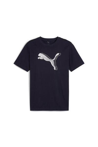 Puma رسومات شعار القط تي جديد البحرية