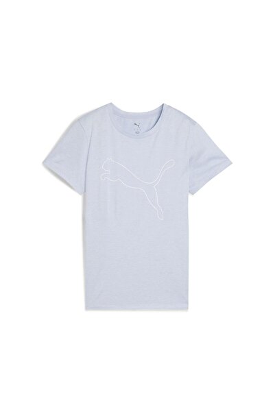 Puma تي شيرت W TAD ESSENTIAL Heather Logo Luğalı - Cool We