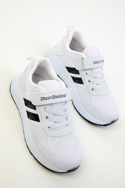 SOHO White-Black Kids Sneakers 20310