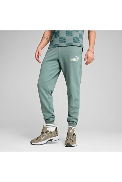 Puma بنطال رياضي بنمط عباد الشمس باللون الأخضر - TR cl