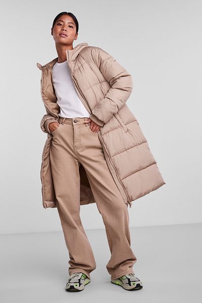 PIECES Jacke Damen/Mädchen Silber Nerz