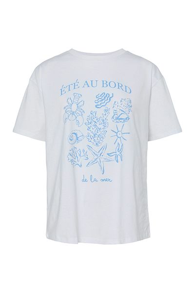 PIECES T-Shirt Kadın Hellweiß