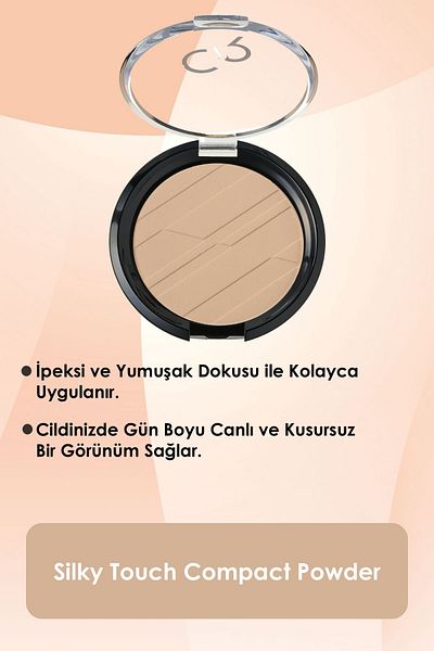 Golden Rose Silky Touch Compact Powder No: 05 Beige - Sıkıştırılmış Pudra