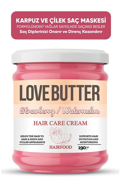 LOVE BUTTER Strawberry & Watermelon Hair Food Hair Mask