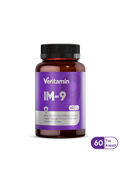 Veritamin Im-9 Kara Mürver Ekstresi Ve Beta Glukan Içeren 60'lı Kapsül Takviy...