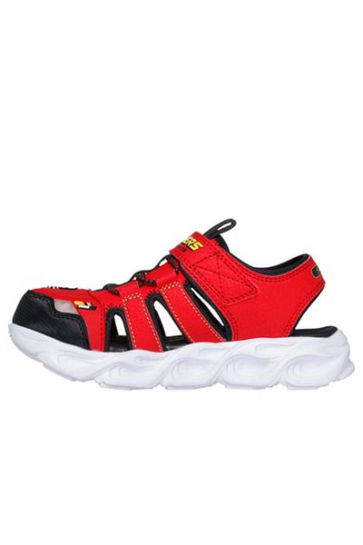 SKECHERS Thermo-Splash - Hydro-Flare velké pánské dětské sandály s červeným světlem 400613 L Rdbk