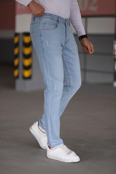 Trendyol Collection Ανοιχτό μπλε Skinny Nails Jeans Τζιν παντελόνι TMNAW25JE00013