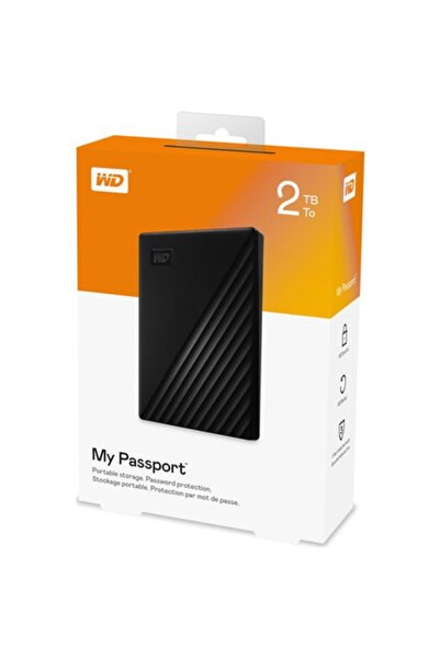 WD Western Digital My Passaport WDBYVG0020BBK 2 TB USB 3.0 Siyah HDD