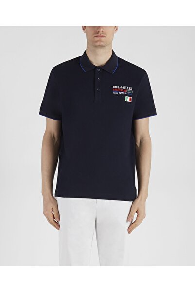 PAUL&SHARK Мъжка плетена поло тениска C.wCotton