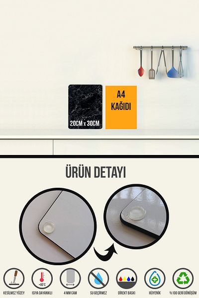 Decorita Glass Cutting Board - Glass Cutting Board |   Stark 2-Piece Cutting Board