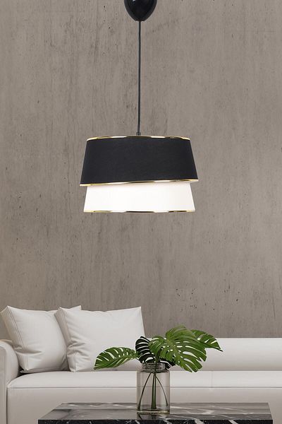 Hmydesign Genial Single Pendant Lamp Black White Mdrn-45