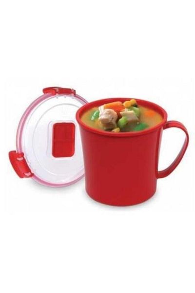G Design Oven Container Practical Useful Lid Easy to Use Multi-Purpose Microwave Soup Cup 490 Ml