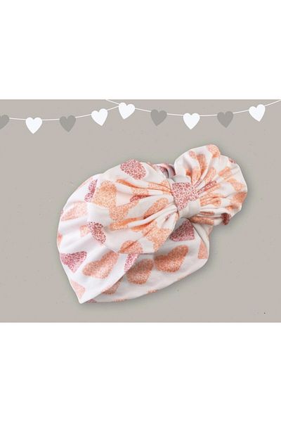 Kayra Baby Girl Combed Cotton Patterned Bonnet