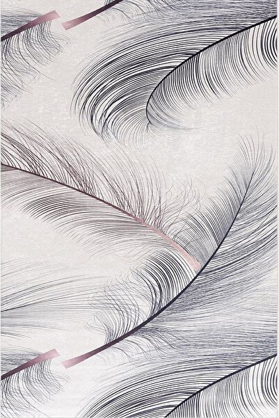 ALgorand Home White Feather Patterned Decorative Non-Slip Base Cutting Tool