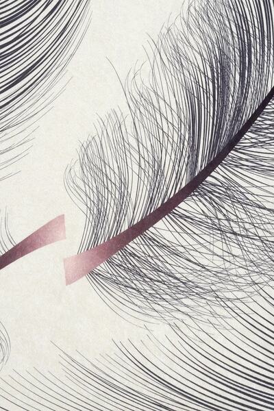 ALgorand Home Διακοσμητικός αντιολισθητικός πατάκι με σχέδιο λευκού πούπουλου