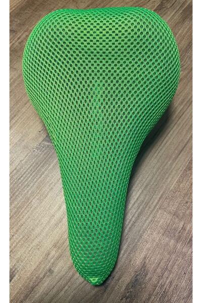 Belderia Bisiklet Sele Kılıfı File Ortopedik Koltuk Kılıfı 3d 3 Kat Konfor Yeşil