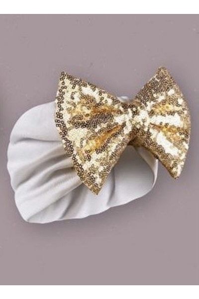 Kayra Baby Girl Combed Cotton Sequin Bonnet