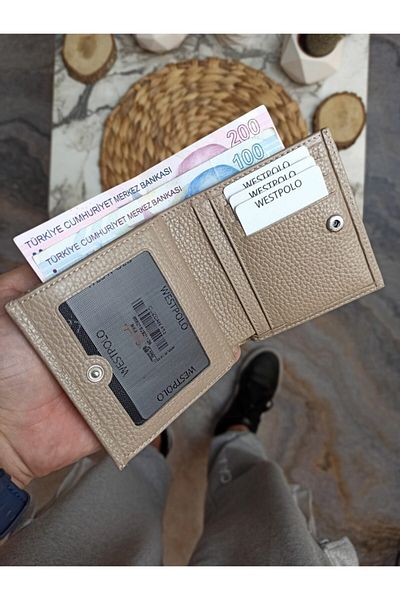 Westpolo Θήκη κάρτας πορτοφολιού Unisex από γνήσιο δέρμα με θήκη για κέρματα